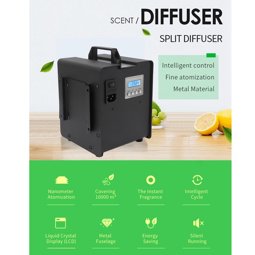 Aromatherapy Machine Alloy 26W 5000m³ Split Black Type Scent Air Machine For CS - Picture 7 of 12