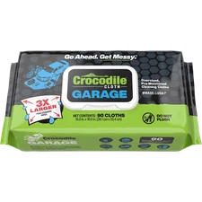 Crocodile Cloth Garage Large Wipes 90 Count 10x15", Interior,Degreasing Cleaning