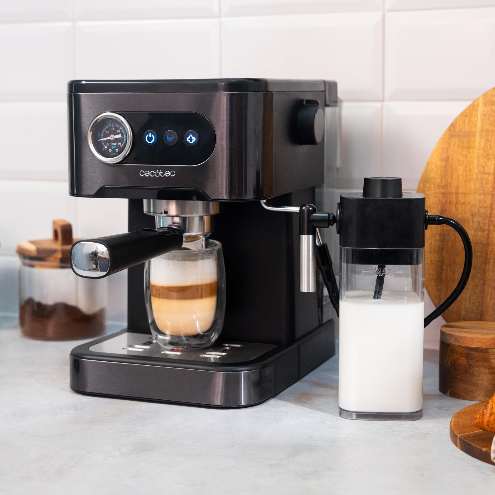 Cecotec Macchina Caffè Espresso Manuale Power Espresso 20 Pro Latte 1350W foto 4