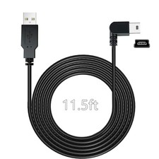 YQMAJIM Charging Power Cable for Dash Cam, 11.5 Ft USB 2.0 to Mini 11.5 Ft