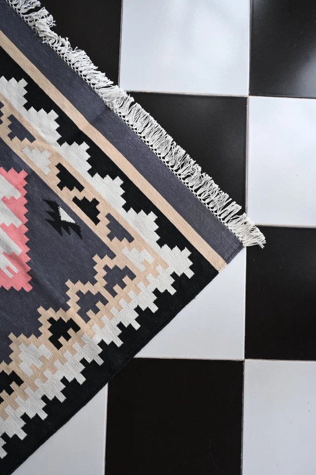 Ковер Tribal Border коралловый и черный - Изображение 2 из 4