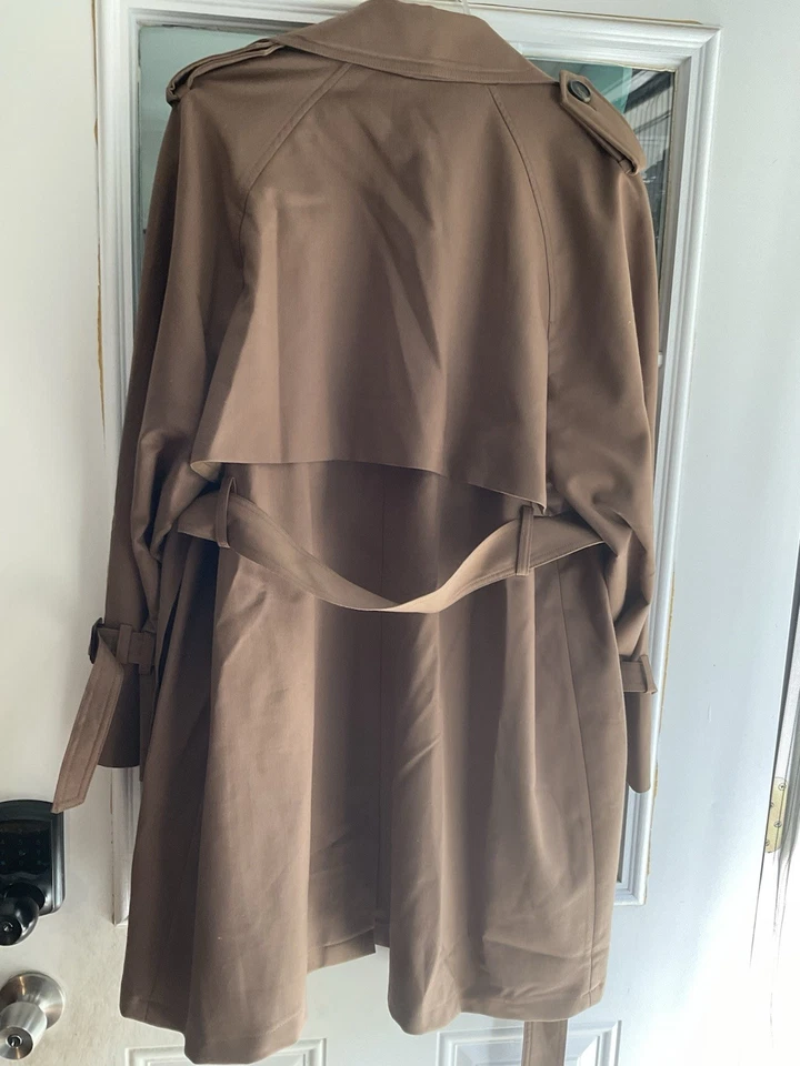 Gabardina Max Mara Beige Doble Pecho Cinturón Repelente al Agua Foto 2 de 4
