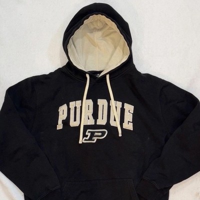 NCAA Purdue Boilermakers Hoodie Pullover Black Arch & Logo Men s Large