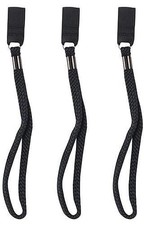 Pack of 3 - Wrist Straps Loops Lanyards for Walking Canes or Sticks Black 