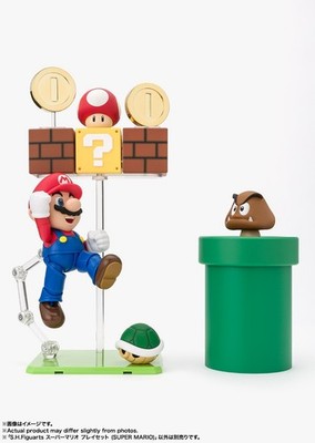 ゲームキャラクター SHFiguarts Super Mario Figure Set S.H. Figuarts Play Set Super Mario Figure Bandai Spirits Japan