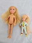 Mattel Chelsea Doll from 2010 Approx 5'' & Vintage MTC Doll from 1990 Approx 3.5