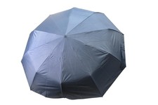 Compact Folding Umbrella Blue Automatic Caribener Clip Ring Buckle Auto Close