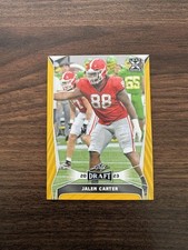 2023 Leaf Draft Rookie Gold #52 Jalen Carter (RC) Bulldogs Eagles NM