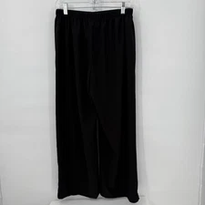 Joan Vass New York Women’s Black Wide Leg Pull On Pants Size M Stretch Comfort