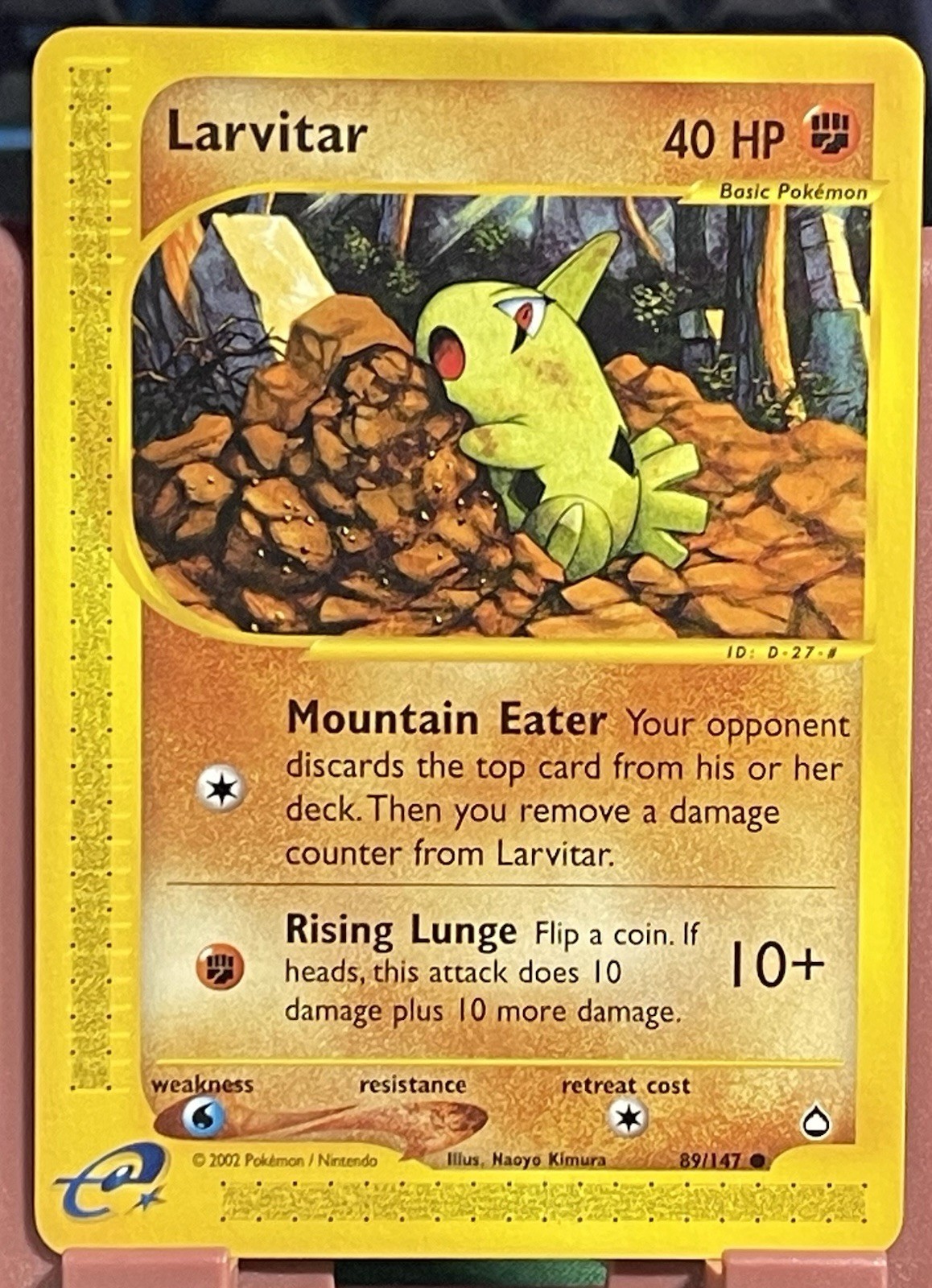 Larvitar Pokémon TCG Aquapolis E-Reader 89/147 Non Holo Common