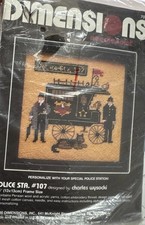 Dimensions Needlepoint Kit 7097 Police Station #107 Charles Wysocki 5" x 5" #35
