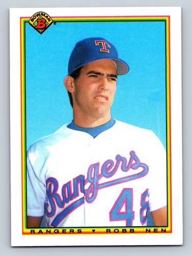 1990 Bowman #487 Robb Nen Texas Rangers - NM/MT