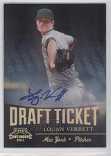2011 Playoff Contenders Draft Tickets Signatures Logan Verrett #DT23 Auto 4b4