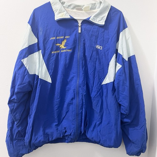 Asics, Vintage ASICS Windbreaker Size XL 90’s Nylon Full Zip John Brown University