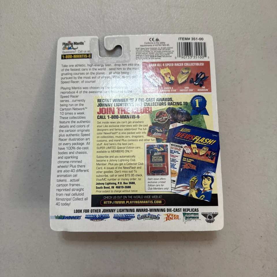 🔥🔥1997 Johnny Lightning Speed Racer СТРЕЛЯЮЩАЯ ЗВЕЗДА Автомобиль с Cel #15🔥🔥 - Изображение 2 из 2