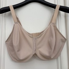 Wacoal Back Appeal Underwire Bra 38G Style 857303 Pinkish Beige PolkaDot Accents