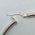 Sterling Silver 925 Black Onyx Ring & Diamond Cut Hoop Earrings Lot 21.3g — photo 7