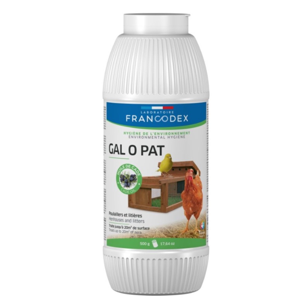 Soin gal o pat anti-gale des pattes en poudre de 500g pour les volailles de basse-cour