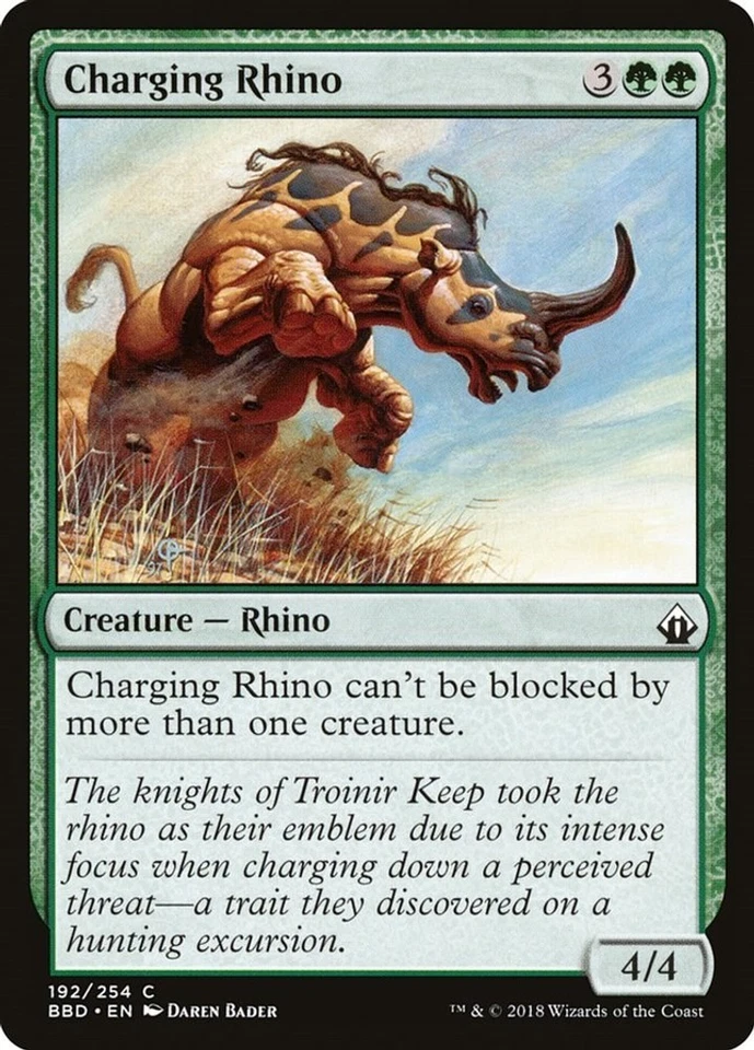 Charging Rhino - 192 - LP- Battlebond - Image 1 of 1
