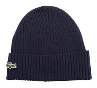 Lacoste - StrickmÜTze MÜTze Beanie RB0001 - Wolle - Blau Dunkelblau - NEU