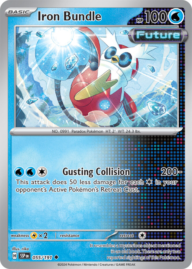 Pokemon Iron Bundle - 055/191 - Uncommon - Reverse Holo NM-Mint Surging Sparks