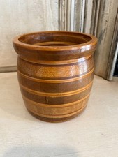 VTG Mixed Wood Vase or Vessel Hand Artisan Turned Craftmanship
