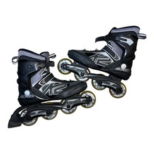 K2 EXO Men  s Size 10 Black Excalibur Silver Roller Blades Inline Skates EUR 43.5