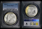 🔥BU 1904-O Morgan Dollar PCGS MS-63 - Gold Reverse Toning! Free Shipping 🔥
