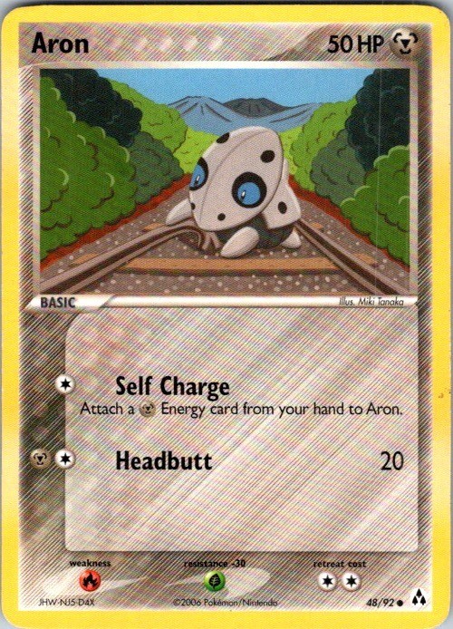 Aron 48/92 Common Legend Maker Pokemon Damaged