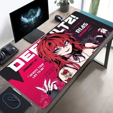 1pc Multi-Size Optional, Large Electronic Sports Game Mouse Pad, Red Hair Blue