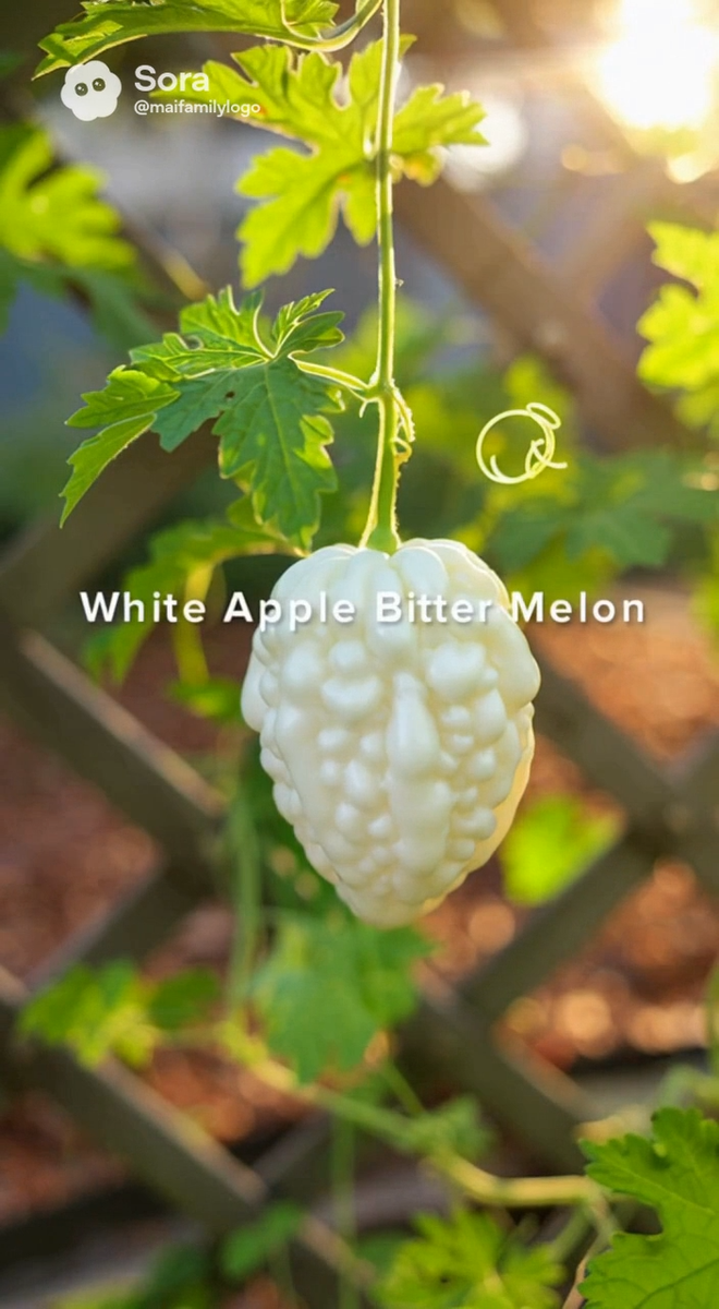 White Apple Bitter Melon Seeds (Momordica charantia) | Heart