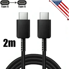 6ft USB-C to USB-C Cable Charge Type C Charging Cord For Samsung Galaxy S22 S21