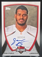 SEAN STANLEY 2013 Topps Bowman Collegiate Bowl HARD AUTO #11 RC Penn State