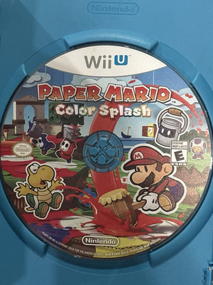 Nintendo Paper Mario Color Splash Wii U Action & Adventure Game Manual Included