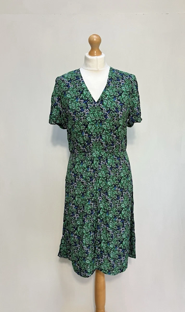 green lace boho dress Wool Blend Collar Dress main image 1