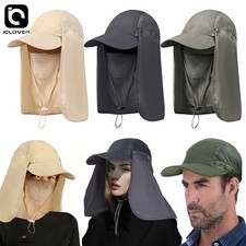 Outdoor Sun Hat With Neck Flap Face Cover Fishing UV Protection Cap Men Women