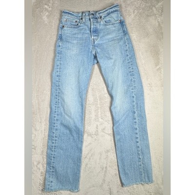 Levi s Premium Women s Wedgie Straight Tango Hustle Cropped Raw Hem Jeans 24