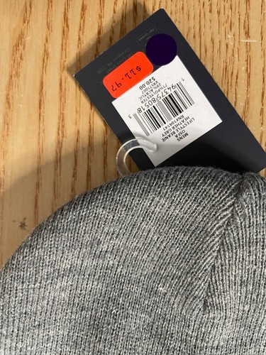 New Mens Lifestyle Winter Beanie hat Color Heather Gray One Size Can be unisex - Picture 3 of 3
