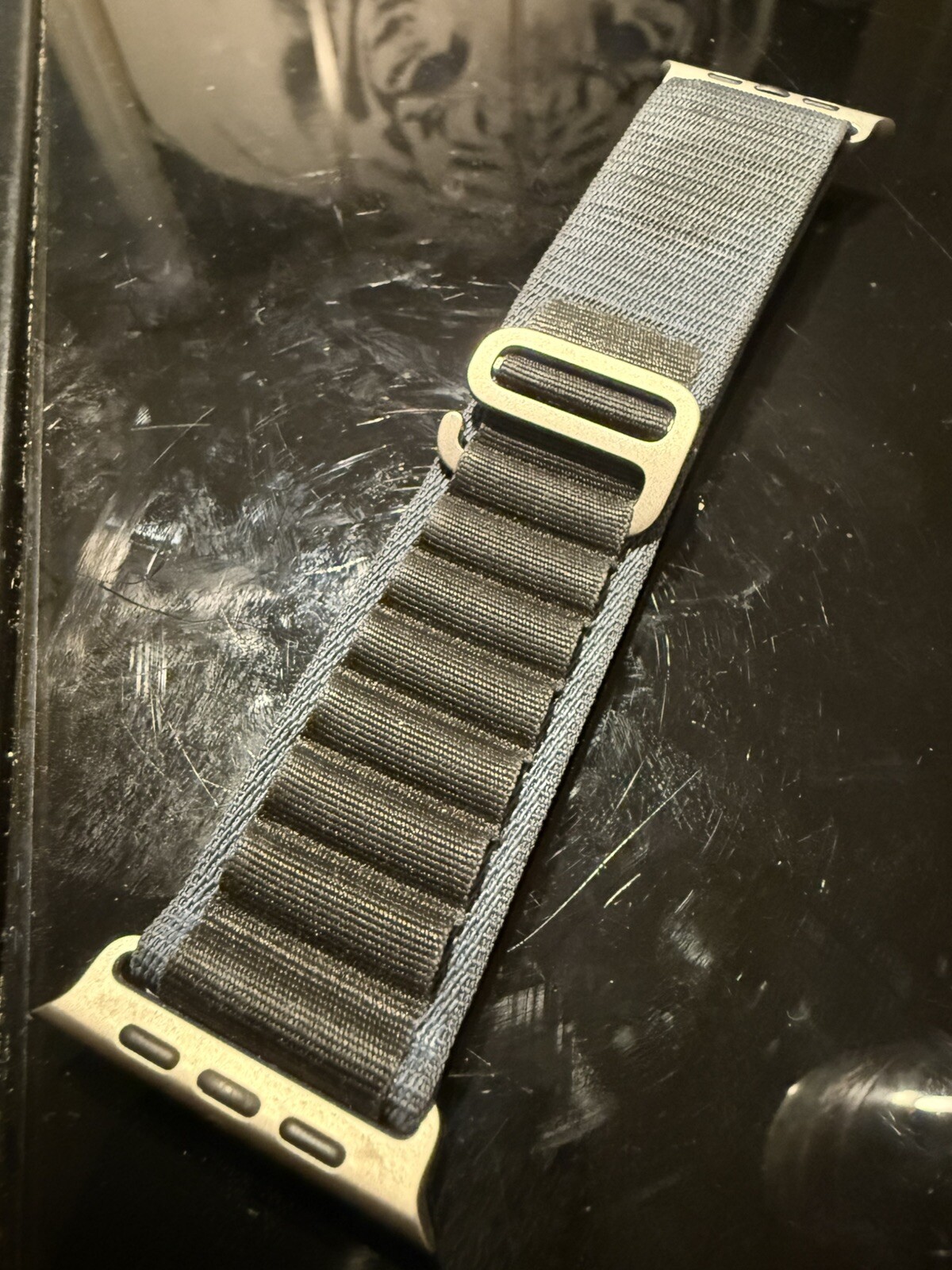 Apple Watch Band Alpine Loop (49mm) Ultra Custome Blue/Black, Small-image