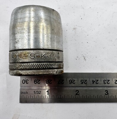 Vintage S-K Tools 1-1/16  12 Punkt Steckschlüssel 1/2  Antrieb Nr. 40134