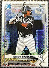 Yolbert Sanchez 2021 Bowman Chrome Prospects Mojo Refractor #BCP-40 1st Bowman