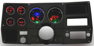 Intellitronix Red LED Digital Gauge Cluster Panel 1973-1987 Chevy Pickup Truck