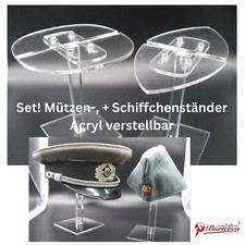 Sammlerbedarf Barleben  - SET! M&uuml;tzenst&auml;nder und Schiffchenst&auml;nder VERSTELLBAR