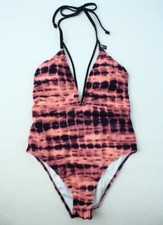 Victoria's Secret PINK Strappy Tie Dye Cheeky High Leg One Piece Swim Suit NWT