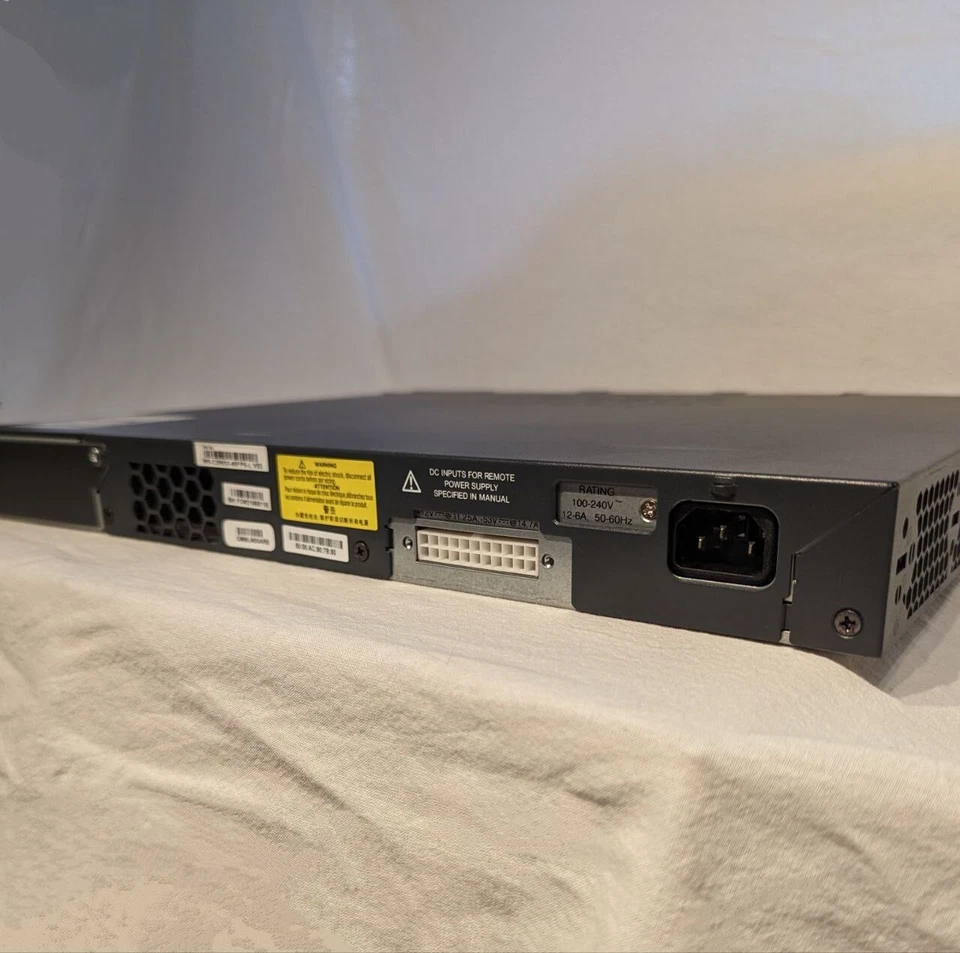 Cisco 2960-X 48PD-L 48-Port GbE Switch with 4 SFP+ Uplinks PoE+ (5 of 6) - Image 4 of 4