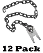 12 Wolf Fang Chain Stakes Freedom Brand - Per Dozen Trapping Supplies