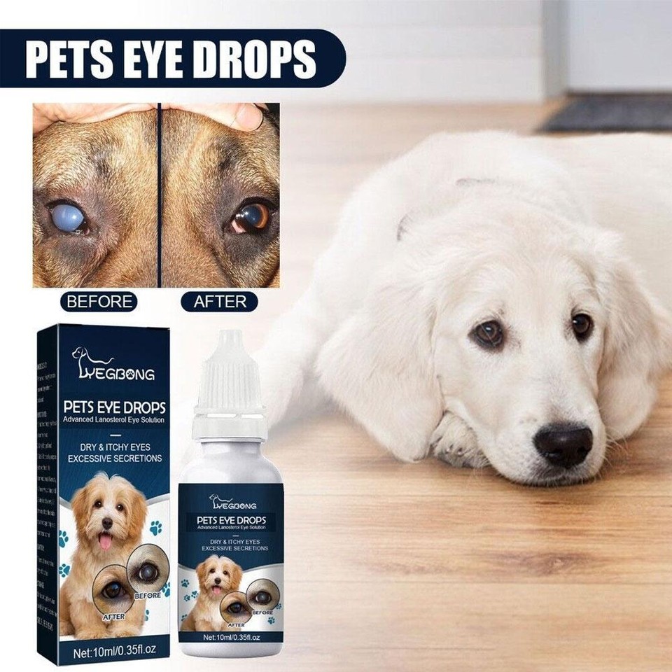 Pet Eye Drops Remove Tears and Relieve Itchy Eyes Gentle Cleansing Eye