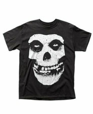 Misfits Band Music Song Album Fiend Skull With Back Logo Cotton T-Shirt
