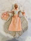 Vintage Barbie Crocheted Homemade Dress , Ball gown, Skirt Wrap, Hat And Bag — photo 4