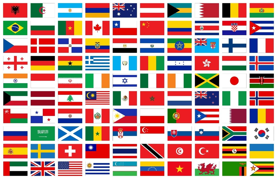 KOALA 3" W World International Traveling Country Flag Waterproof Vinyl Sticker Art